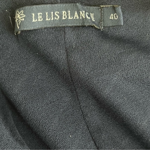 Le Lis Blanc mini dress sleeveless asymmetrical stripe linen lined size 40 - Picture 10 of 14